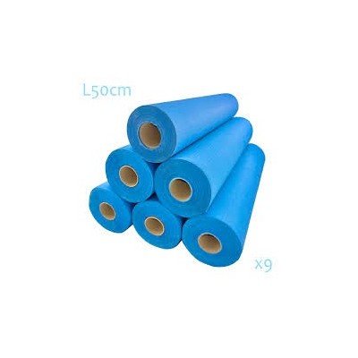 DRAP D'EXAMEN  BLEU PLASTIFIE