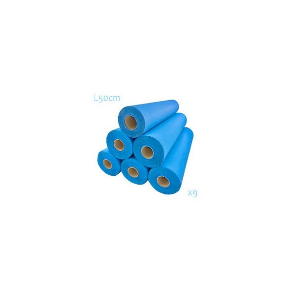 DRAP D'EXAMEN  BLEU PLASTIFIE