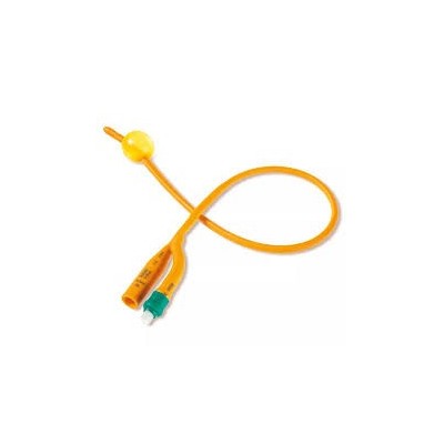 SONDE DE FOLEY EN LATEX  JAUNE CH14-16-18