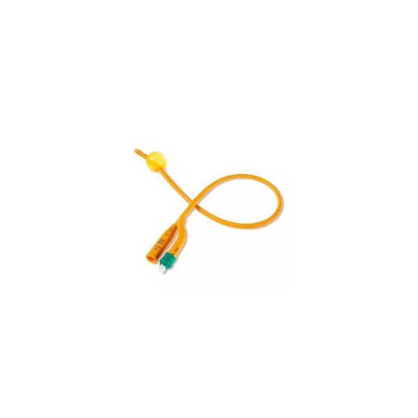 SONDE DE FOLEY EN LATEX  JAUNE CH14-16-18