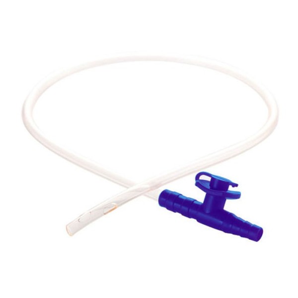 SONDE D'ASPIRATION CH6 VERT, CH08 BLEU, CH10 NOIR & CH12-18 AVEC VALVE