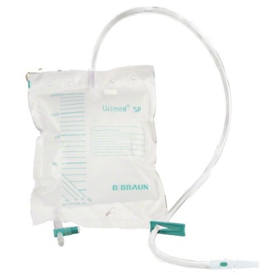 POCHES A URINE  ADULTE EN T + VALVE 2L