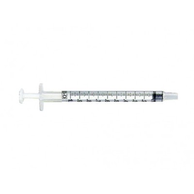SERINGUES 1ML G26-29 double graduation  BOITE DE 100