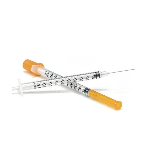 SERINGUES Insuline 0,5 ml Aiguille 30 G/06-08mm BOITE DE 100