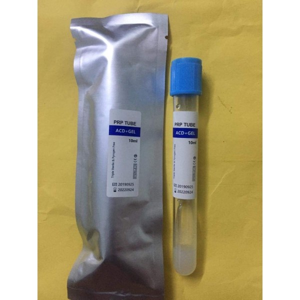 TUBE PRP 10ML AVEC GEL Stérile ACD+3,2% BTE 50