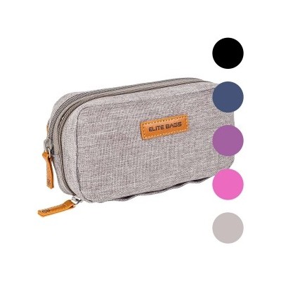 TROUSSE ISOTHERMIQUE "MATERIEL DIABETIQUE" EN TISSU VINYL NOIR