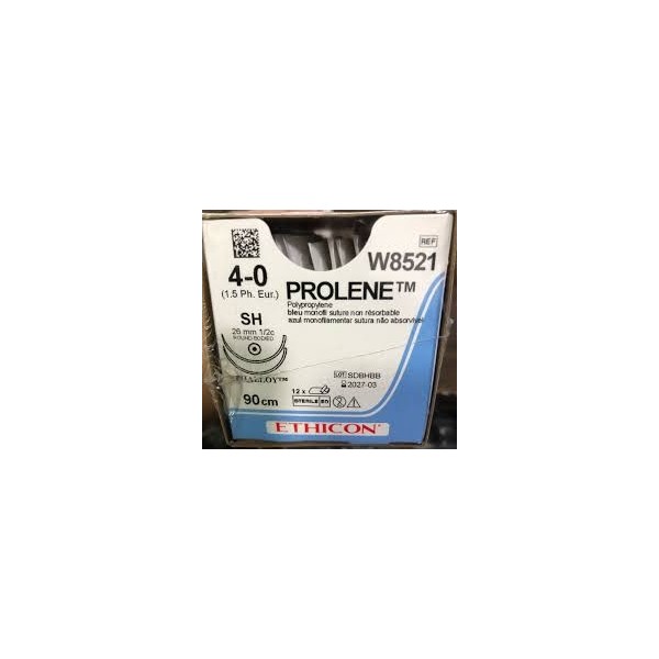 PROLENE 4/0  1/2 CR 22MM 90CM DOUBLE AIGUILLES