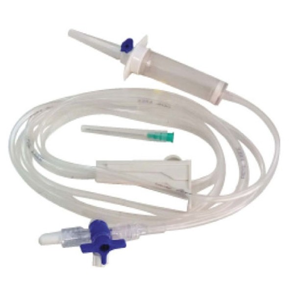 PERFUSEUR STERILE AVEC ROBINET 3 VOIES